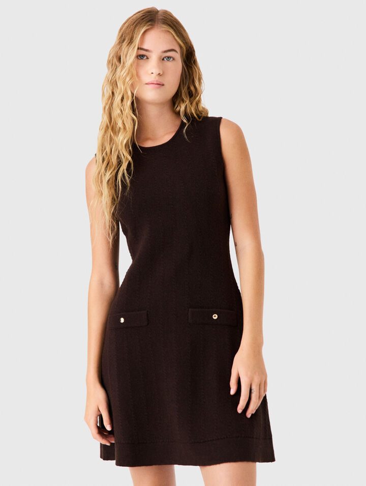 Robe en maille avec pull amovible