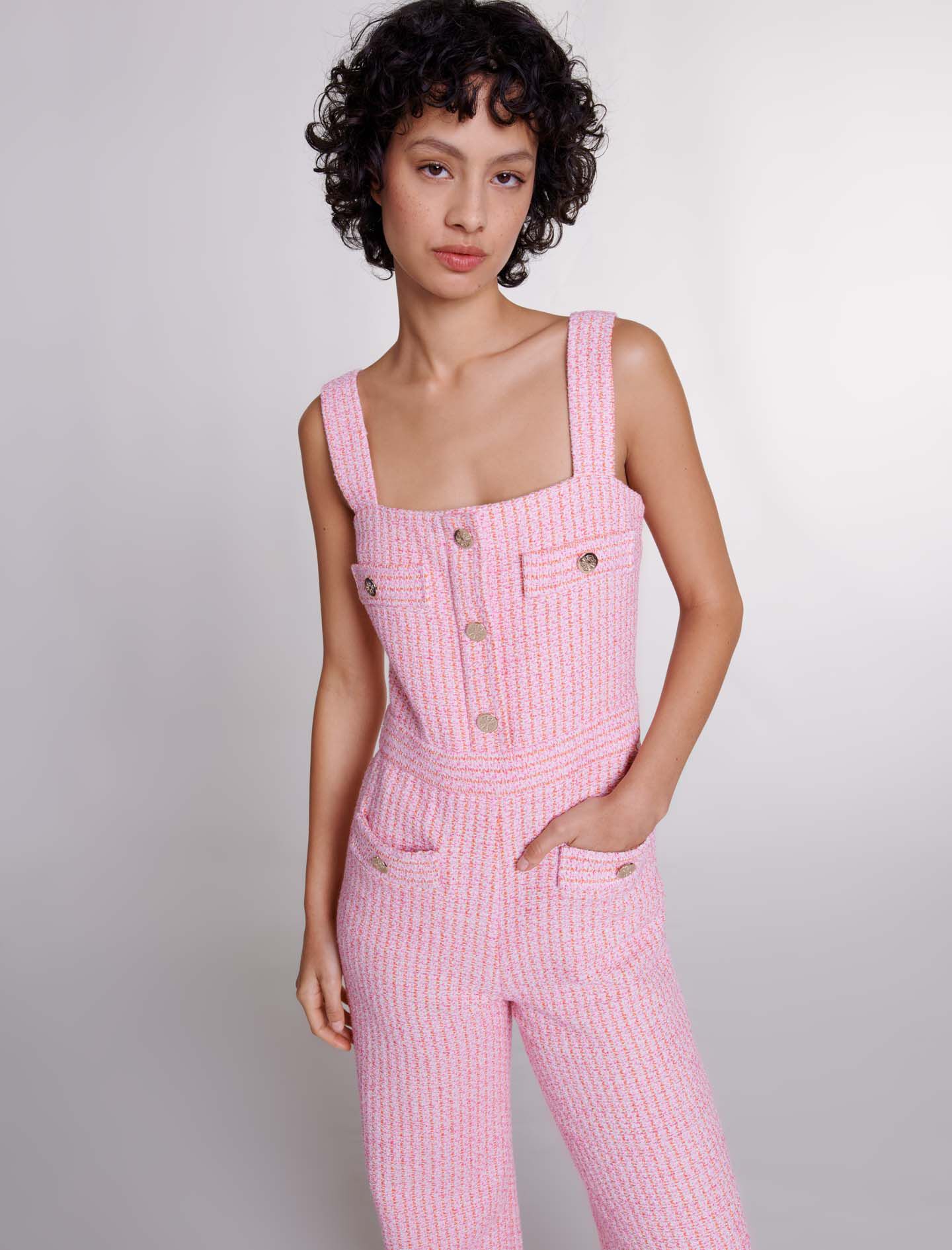 Salopette en tweed Combinaisons Maje