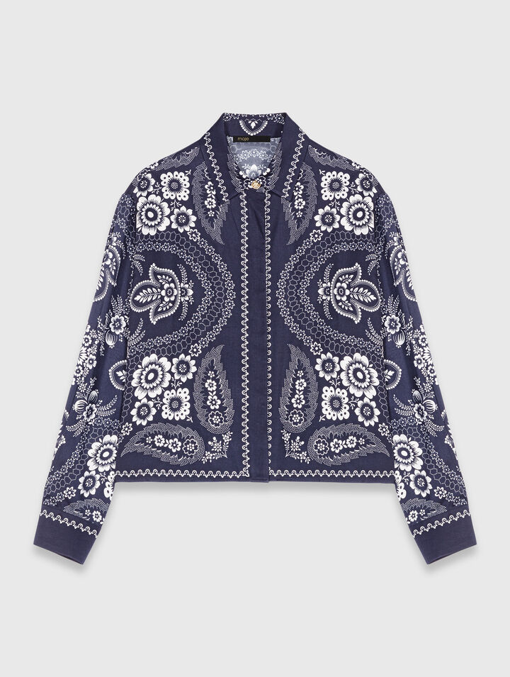 Chemise fluide imprimée