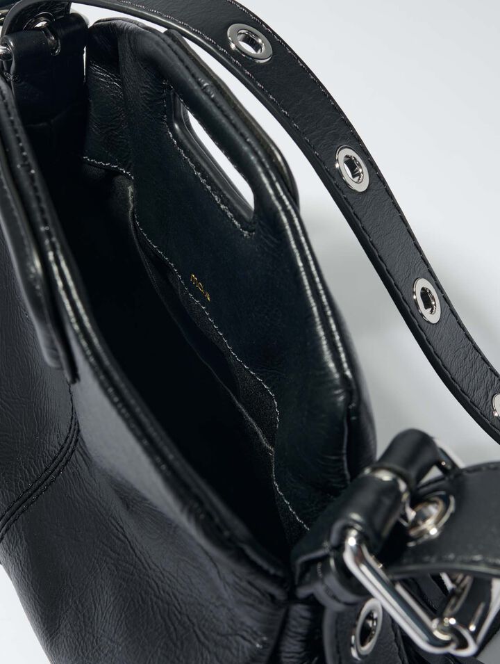Sac Miss M mini en cuir craquelé