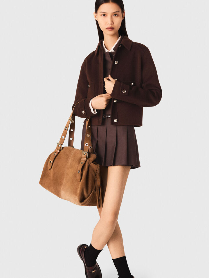 Manteau court double face