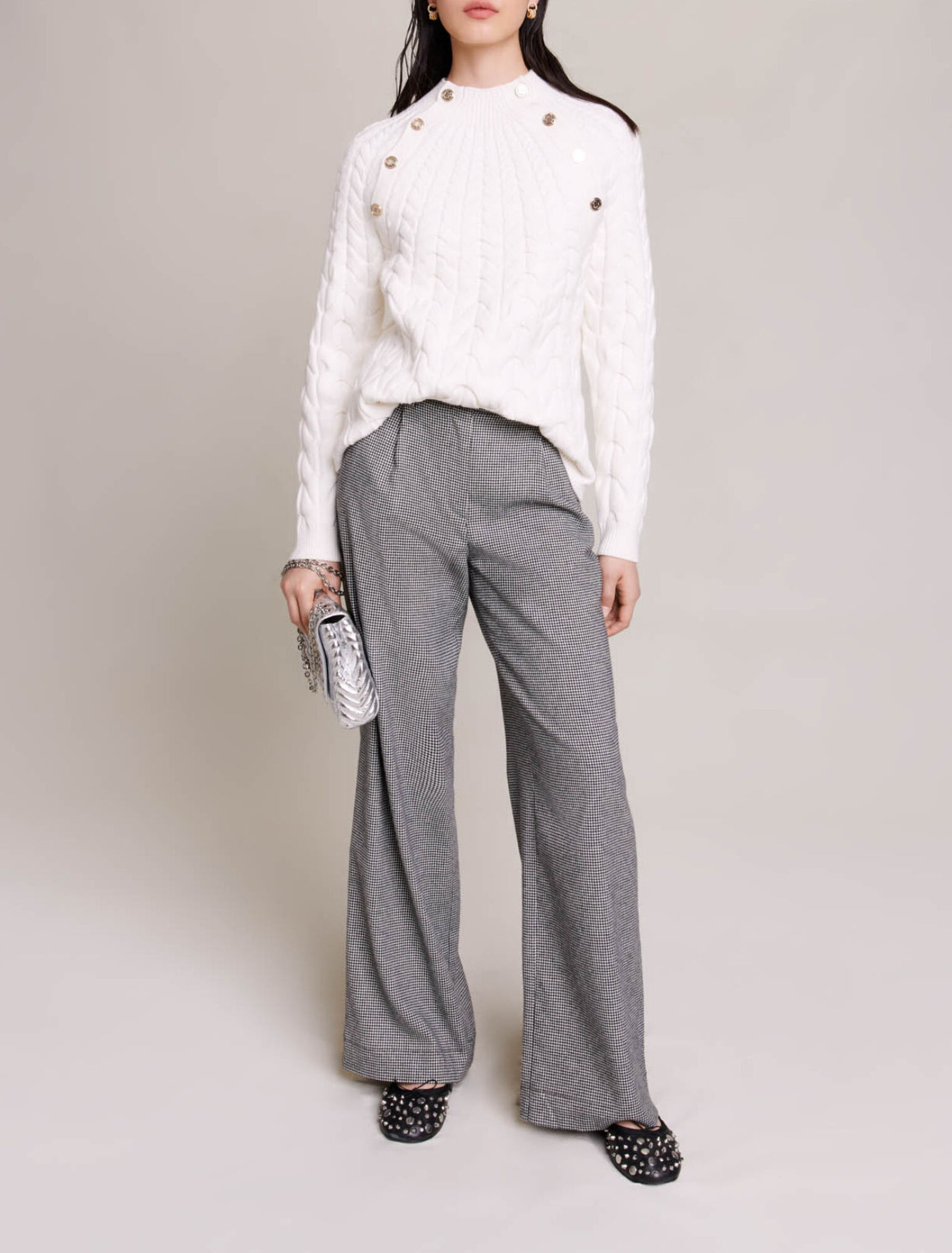 Pull maille torsadée
