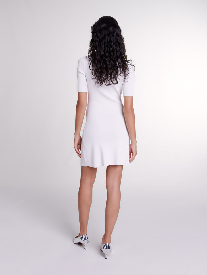 Robe courte en maille