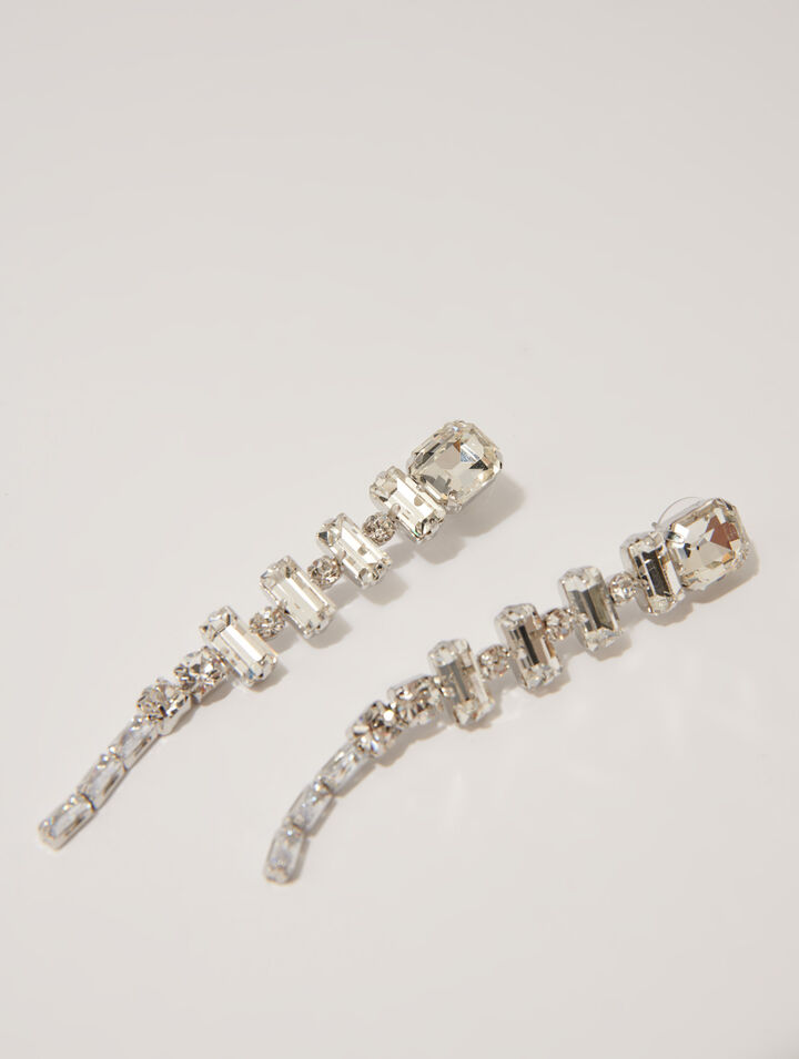 Boucles d'oreilles strass cascade
