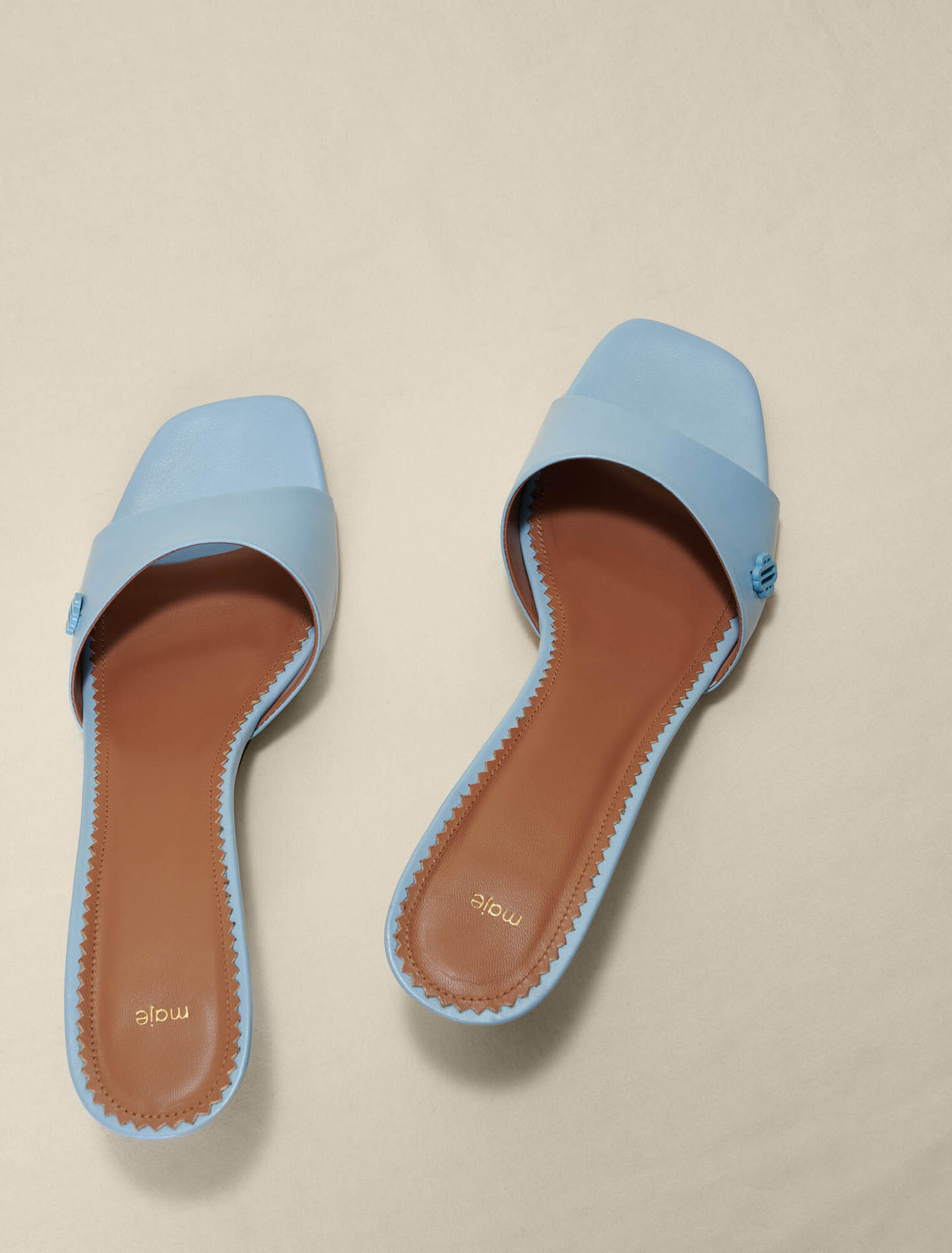 Mules en cuir