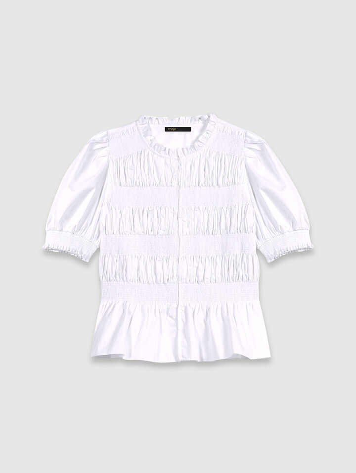 Chemise smockée