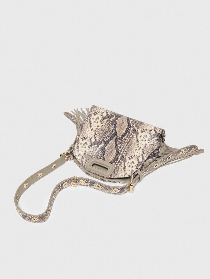 Sac Miss M mini emboss&eacute; python