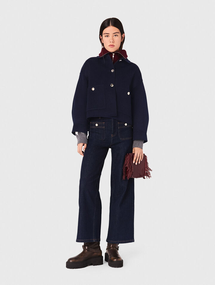 Veste courte en laine