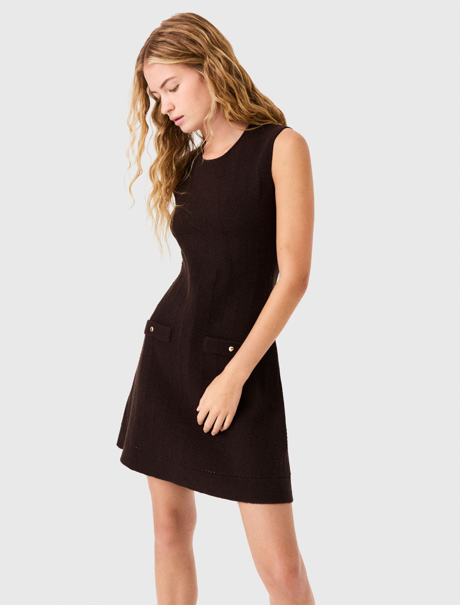 Robe en maille avec pull amovible