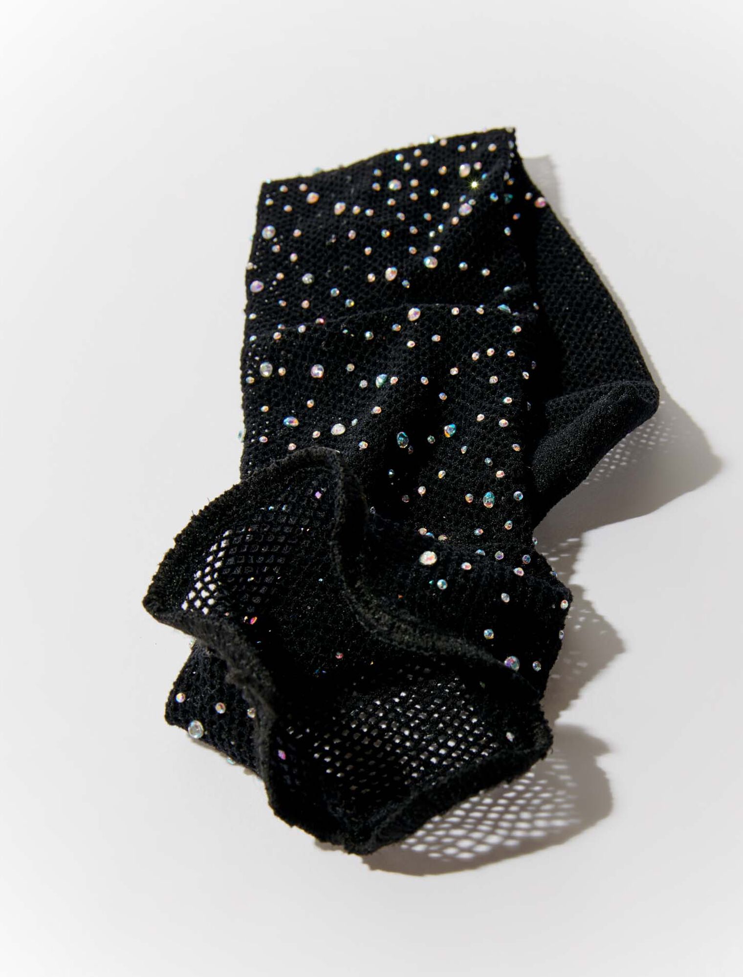 Chaussettes en résille à strass