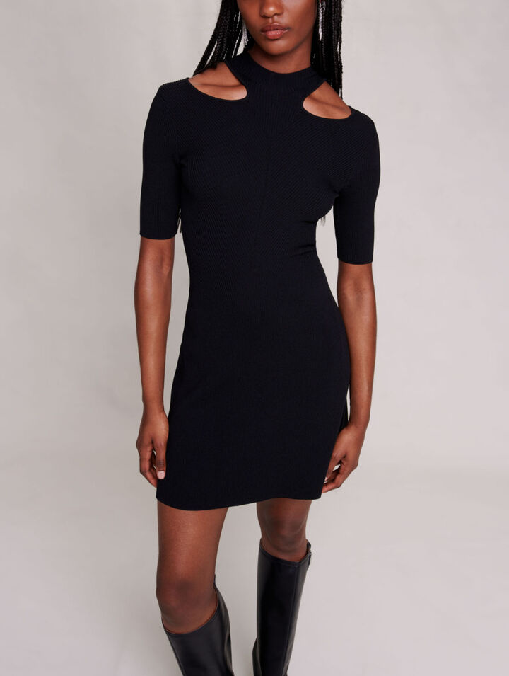Robe courte ajourée
