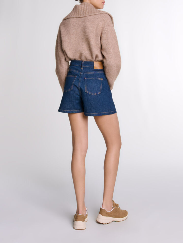 Short trompe l'&oelig;il en denim