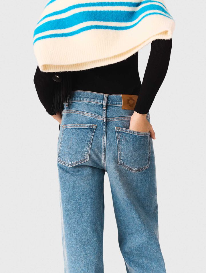 Jean flare avec chaîne