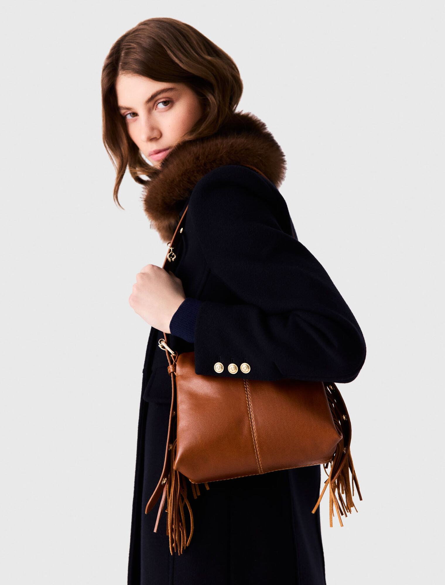 Sac Miss M mini en cuir lisse