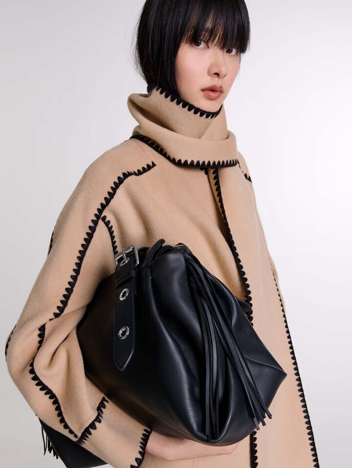 Manteau bicolore double face