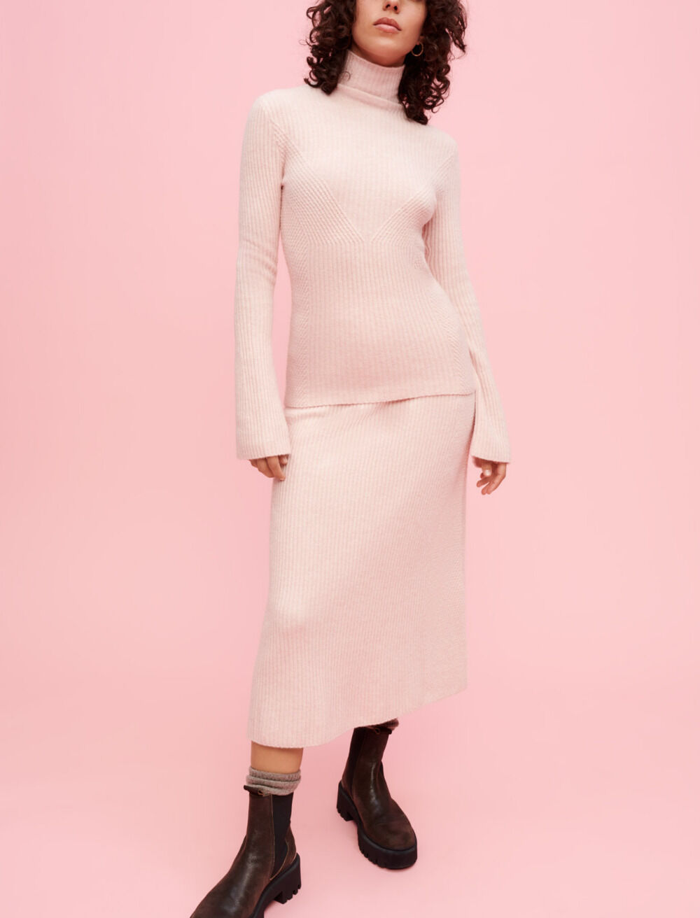 Pull maje rose discount