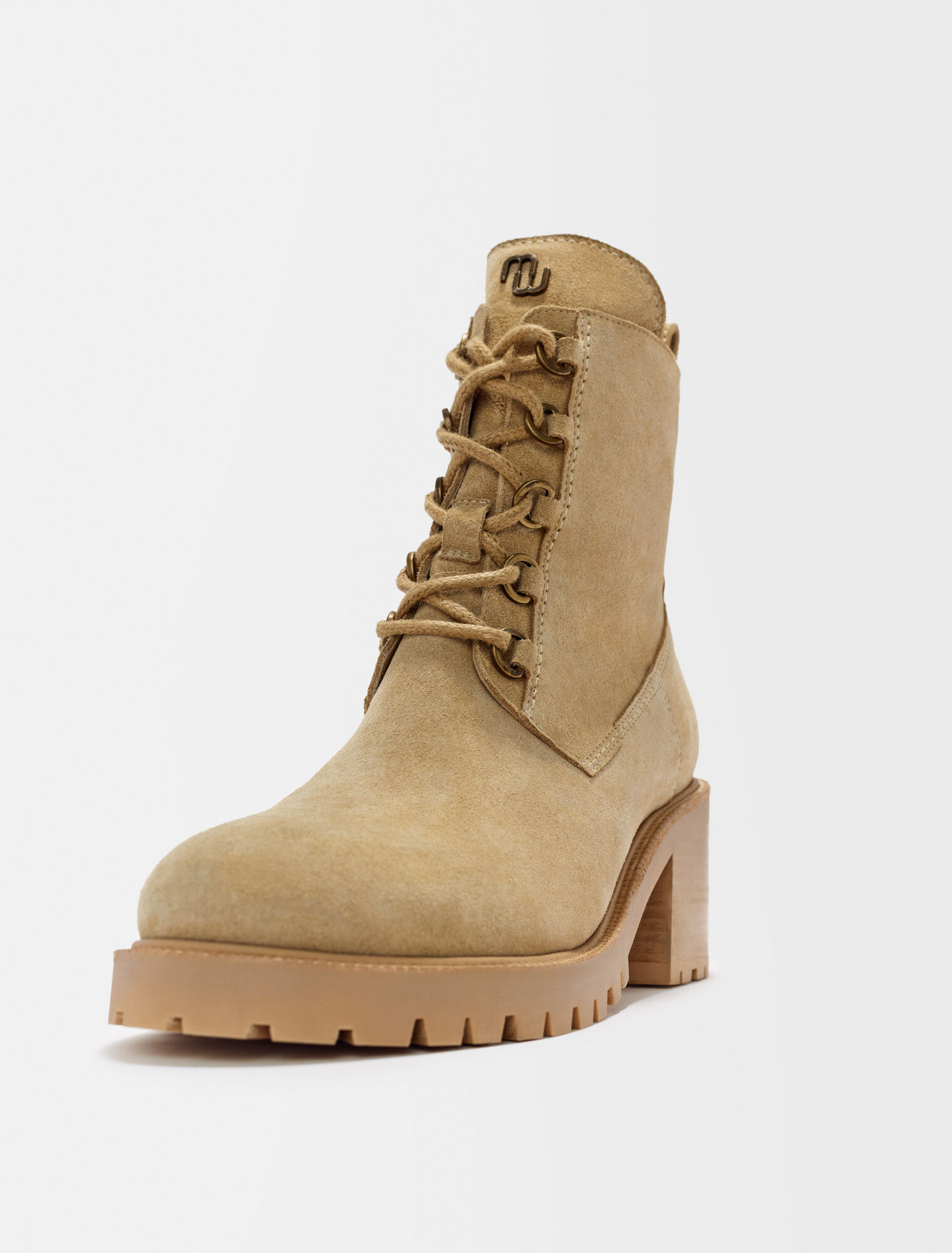 Bottines cuir suède