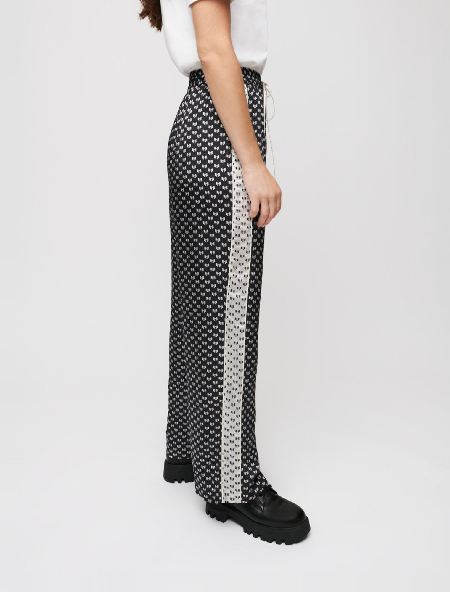 Pantalon pyjama imprimé nœuds