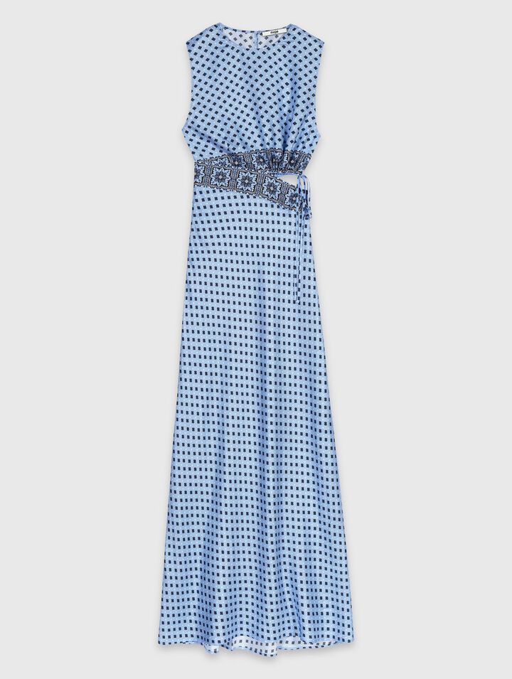 Robe imprim&eacute;e avec d&eacute;coupe