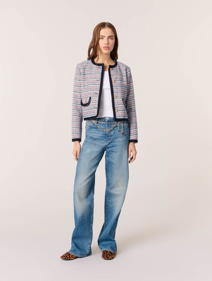 Veste courte en tweed