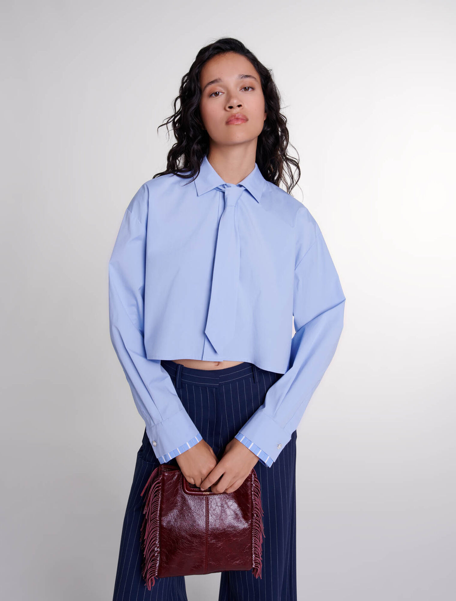 Sac M en cuir craquelé