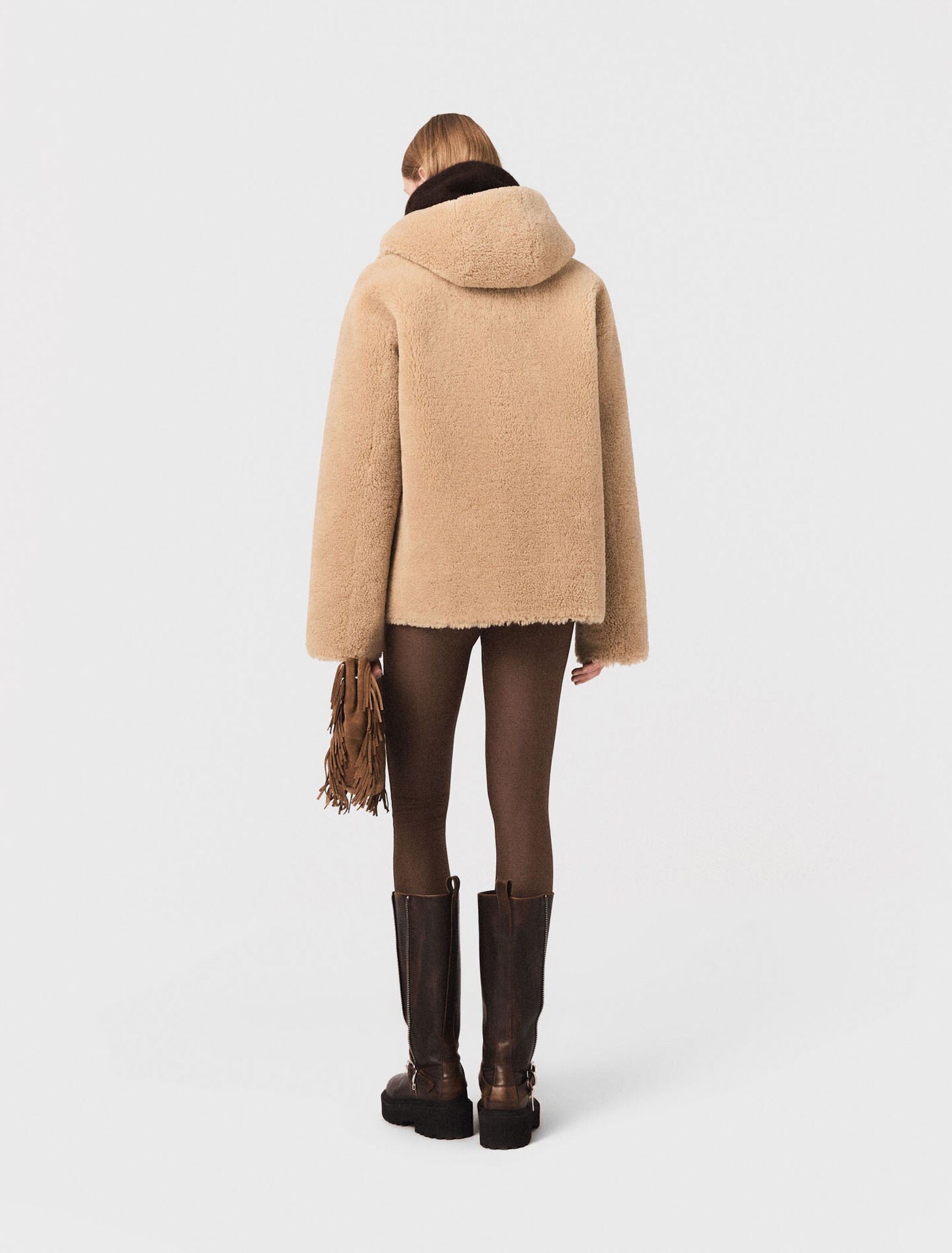 Manteau réversible avec capuche