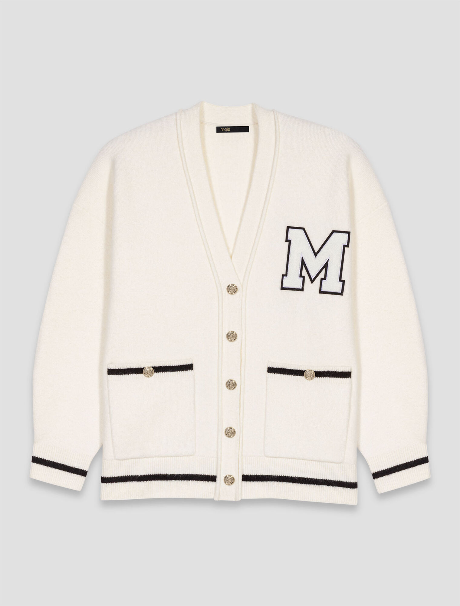Cardigan long avec broderie