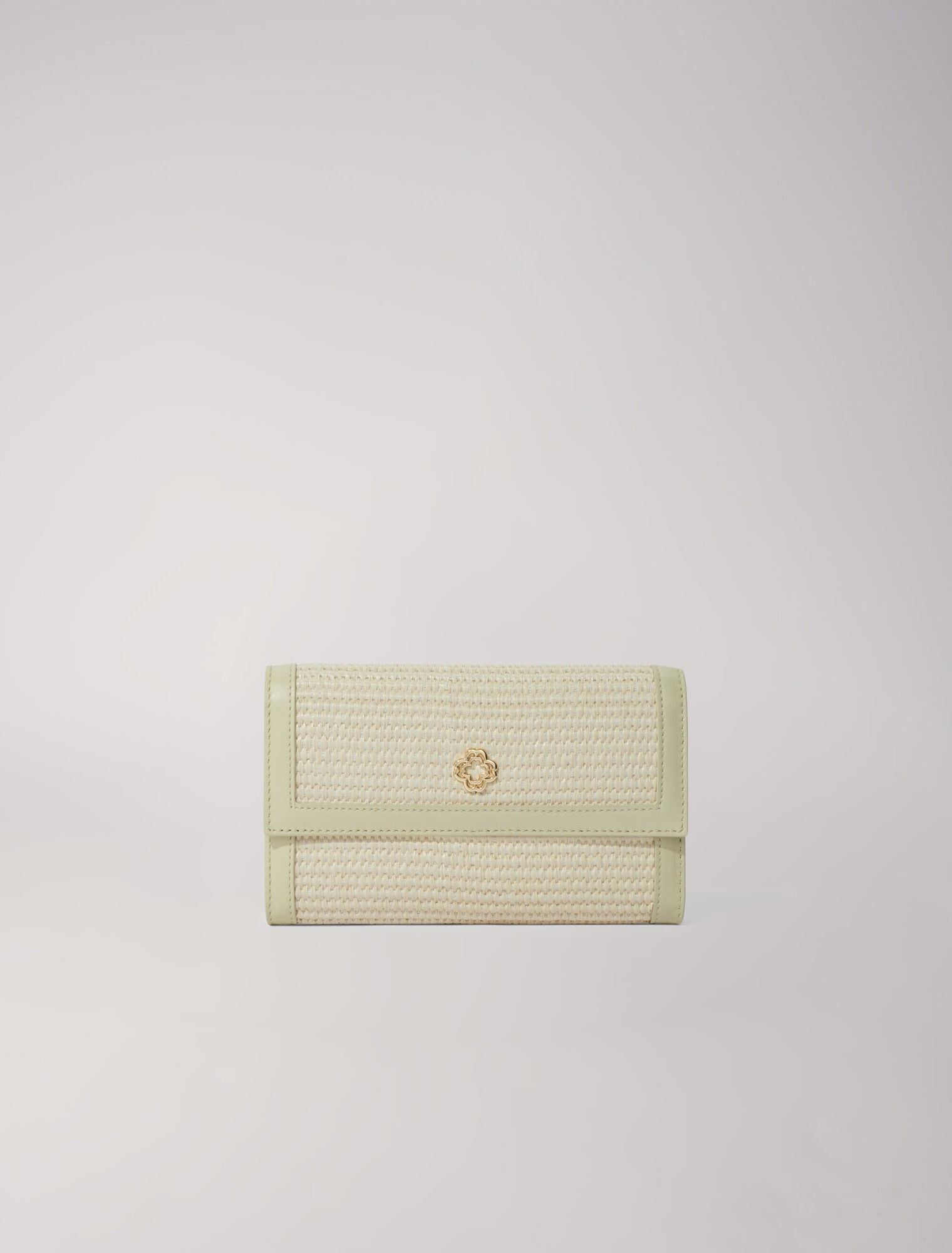 Pochette à chaîne effet raphia