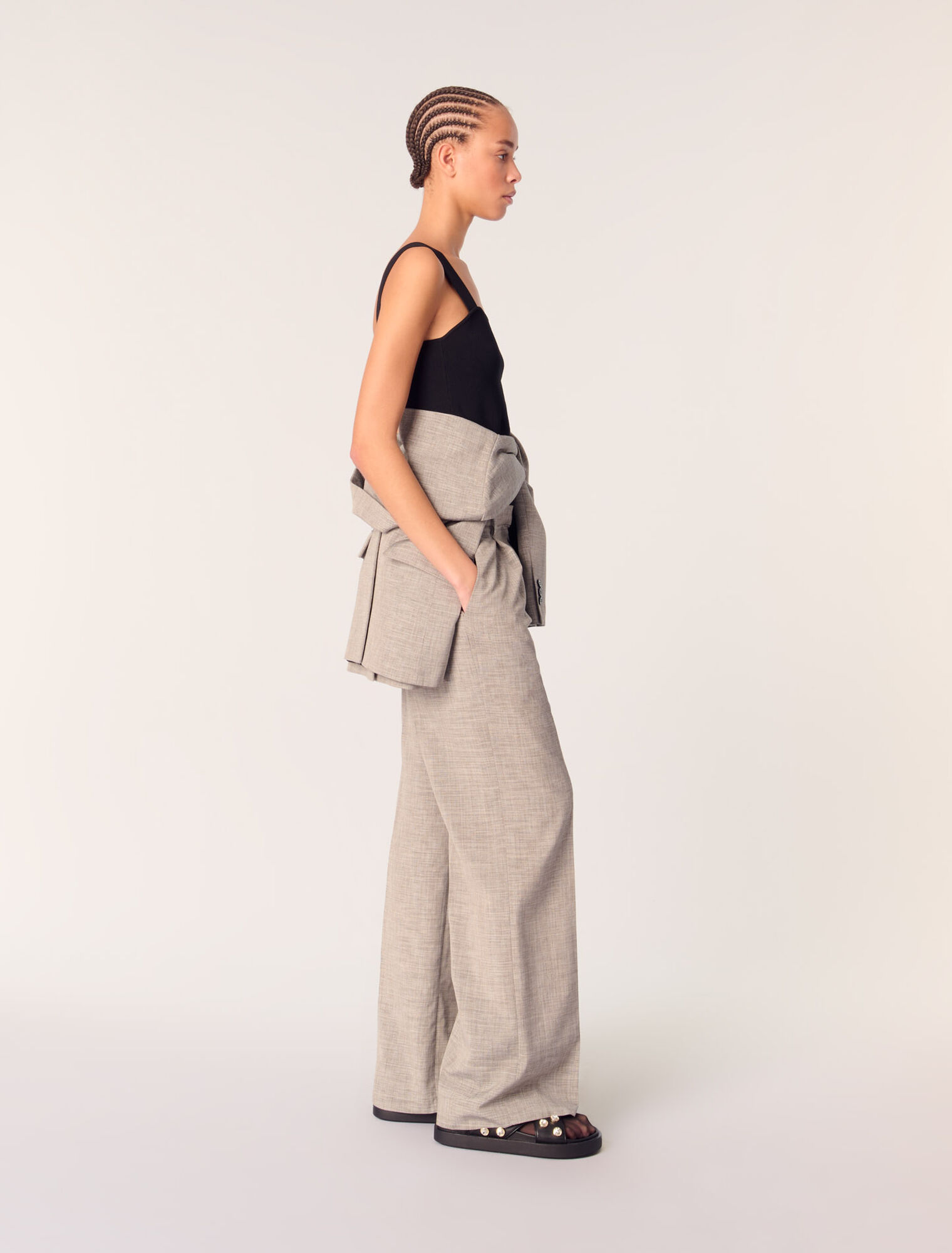 Pantalon de tailleur droit