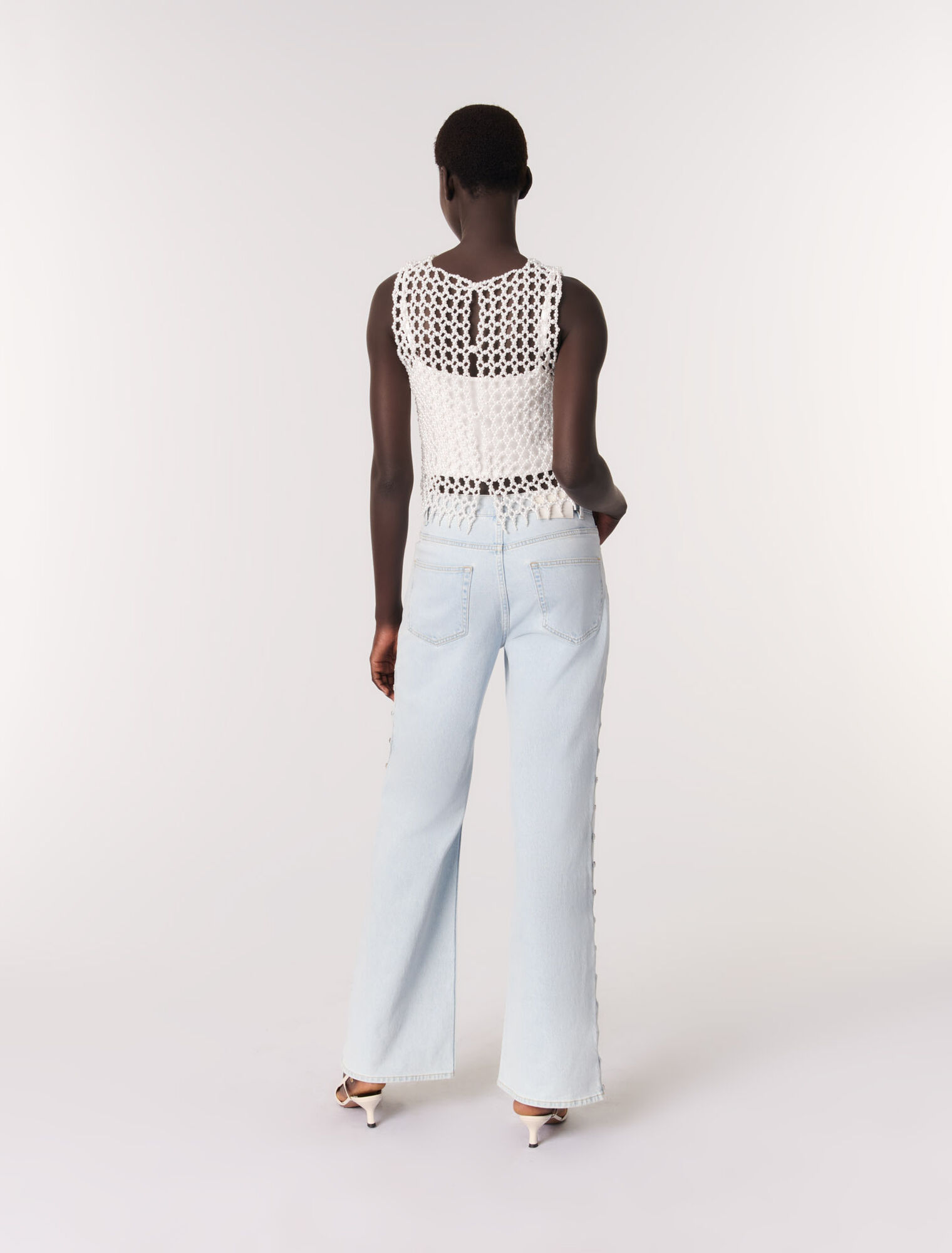 Top en perles