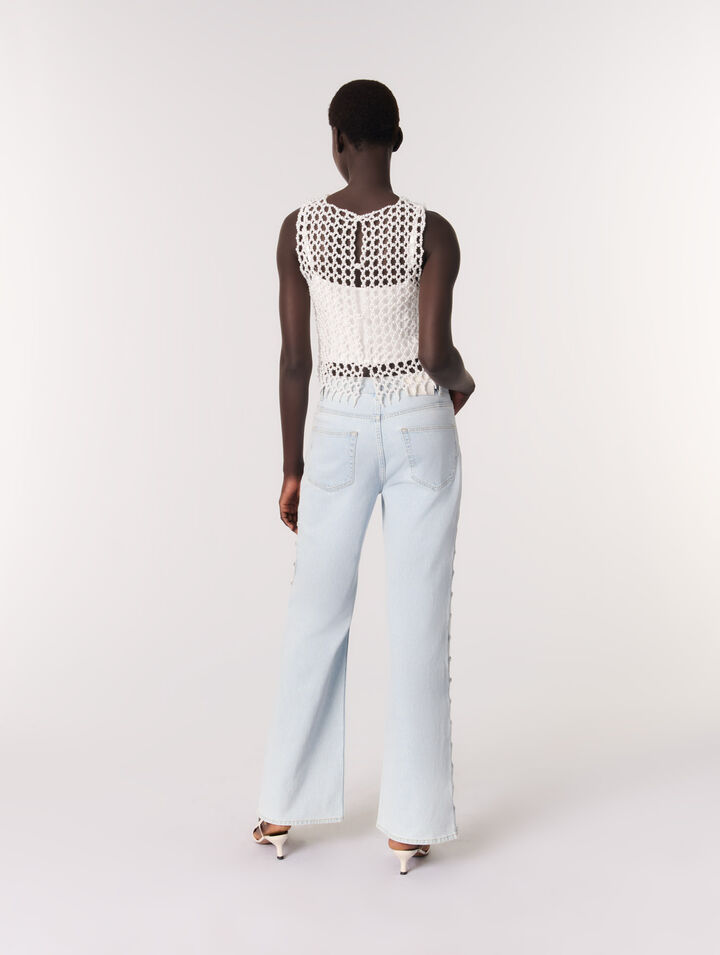 Top en perles