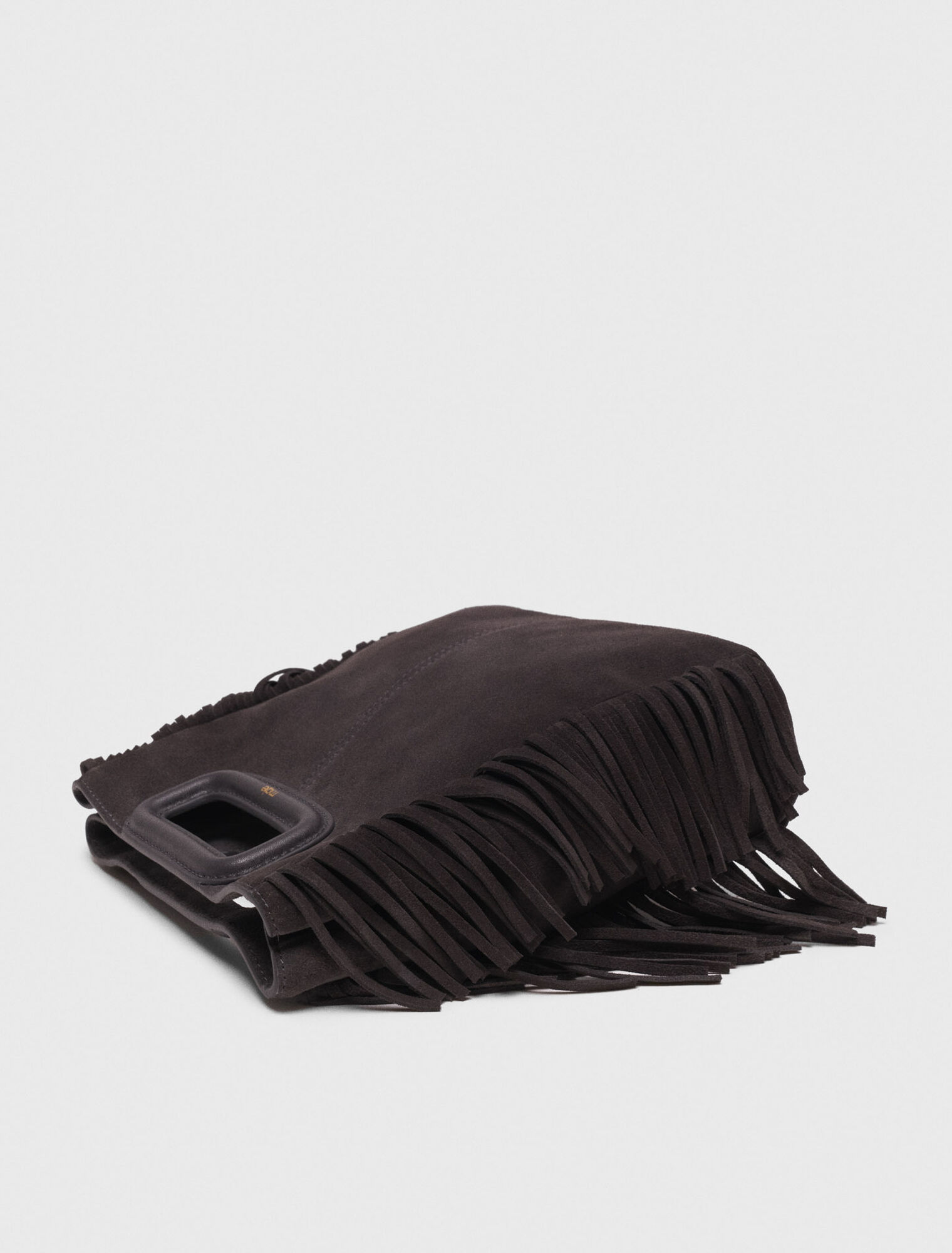 Sac M à franges en suède