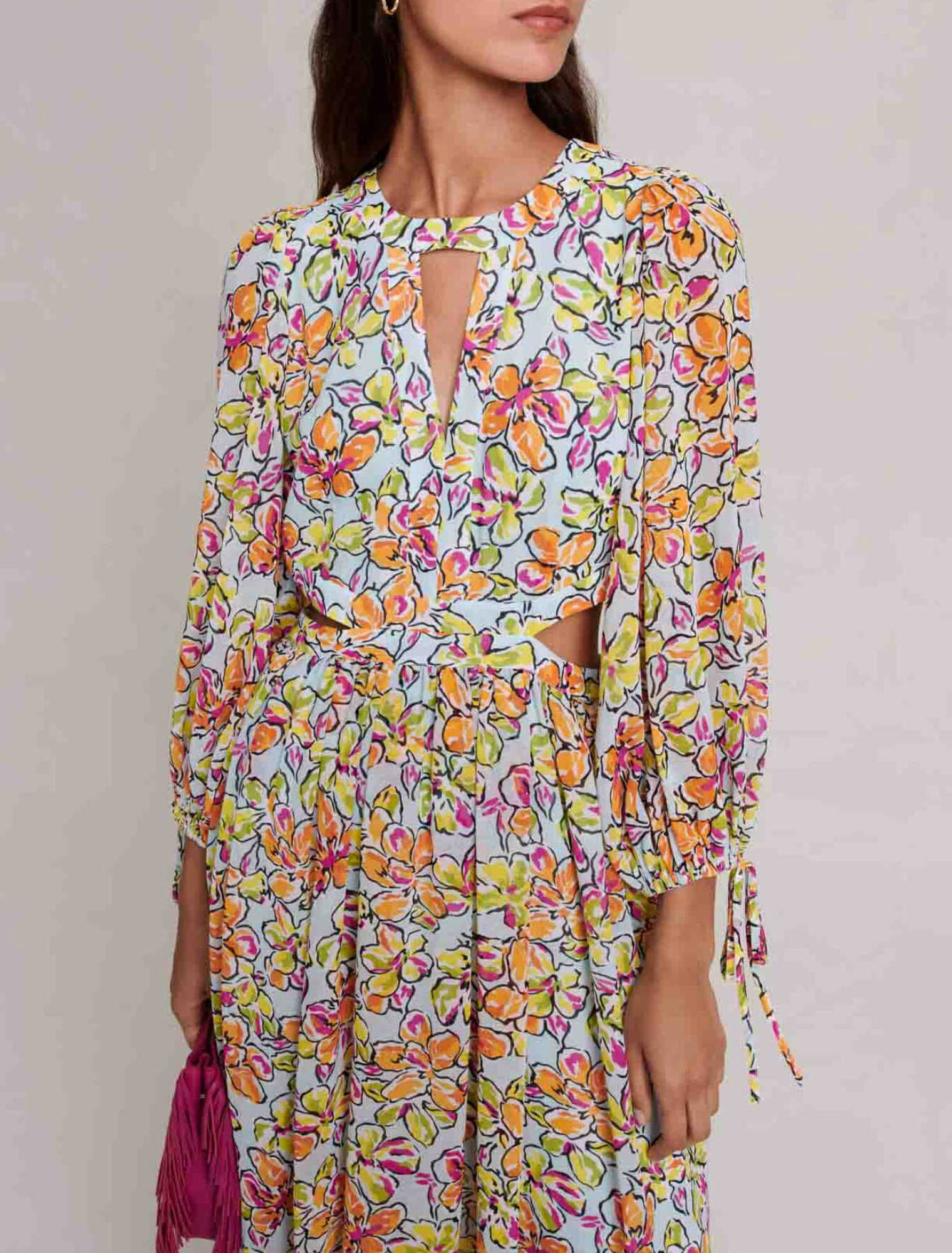 Robe longue imprimée