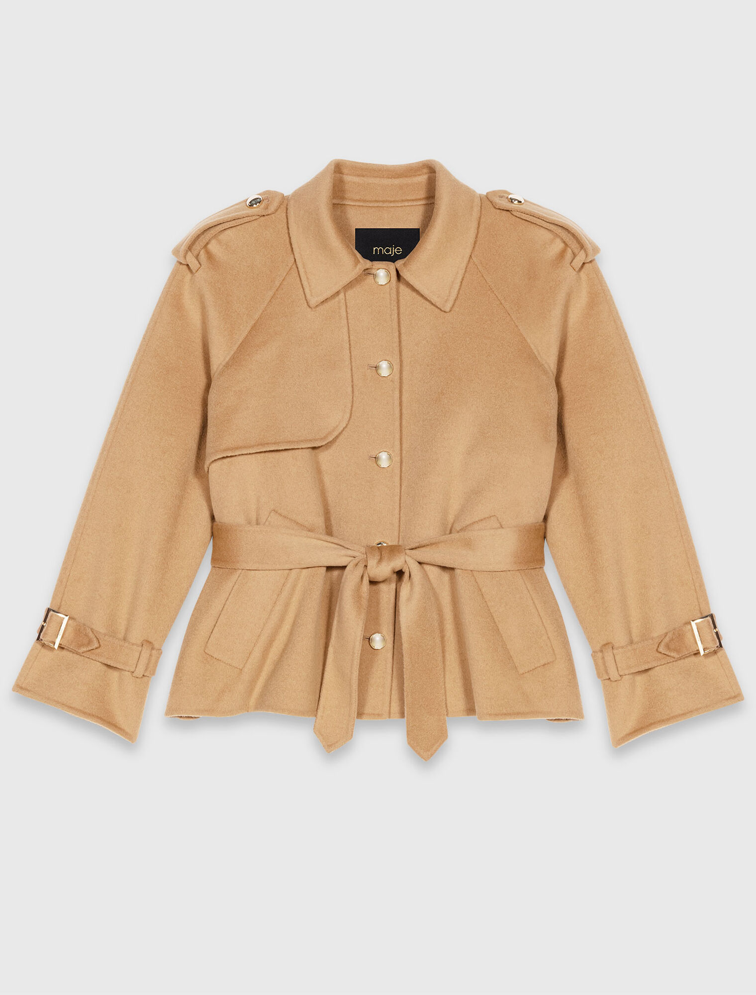 Manteau court double face