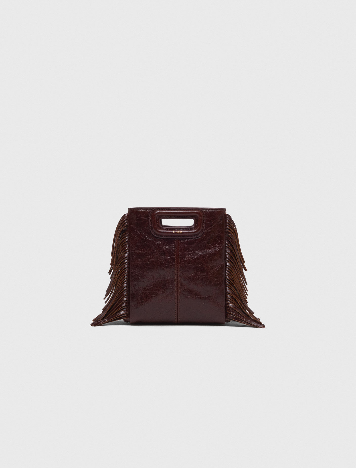 Sac M mini en cuir craquelé