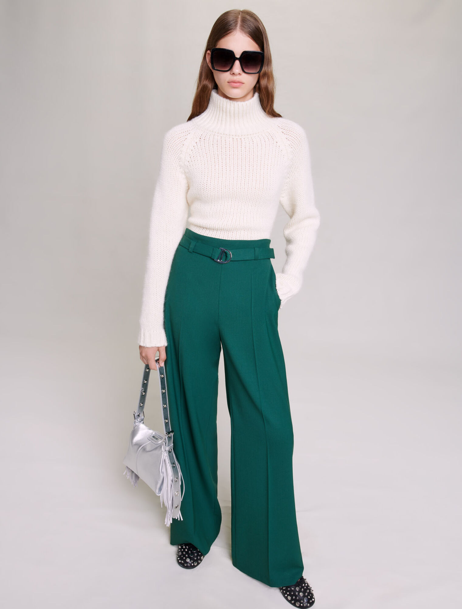 Pantalon de tailleur large