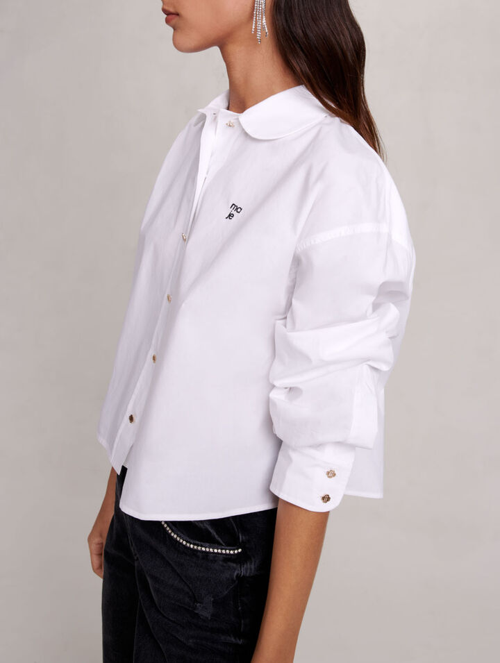 Chemise courte en coton
