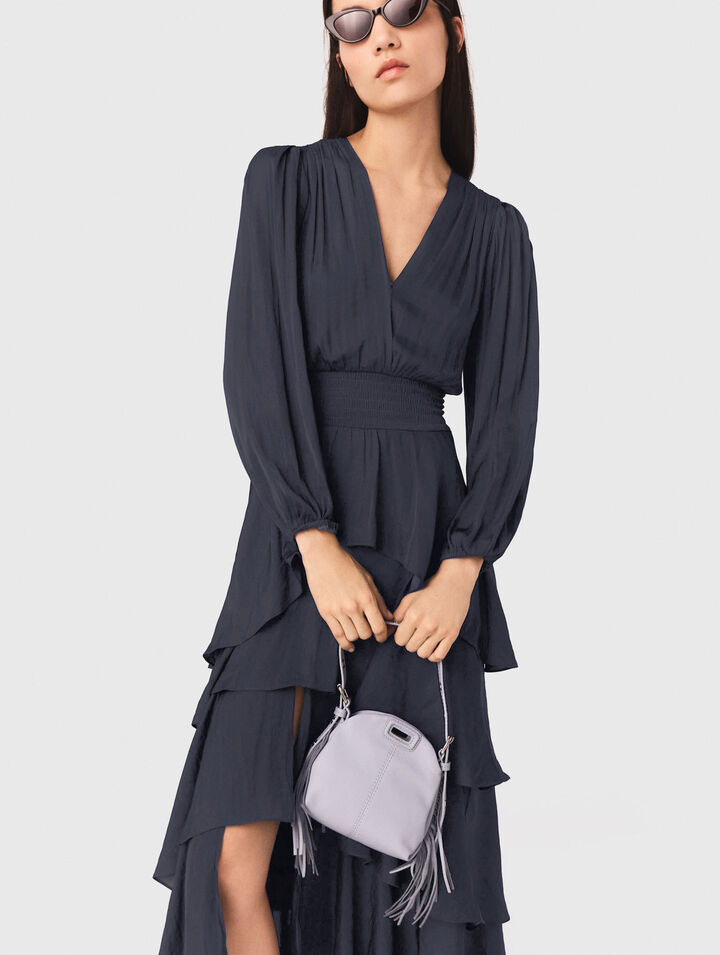 Robe longue &agrave; volants