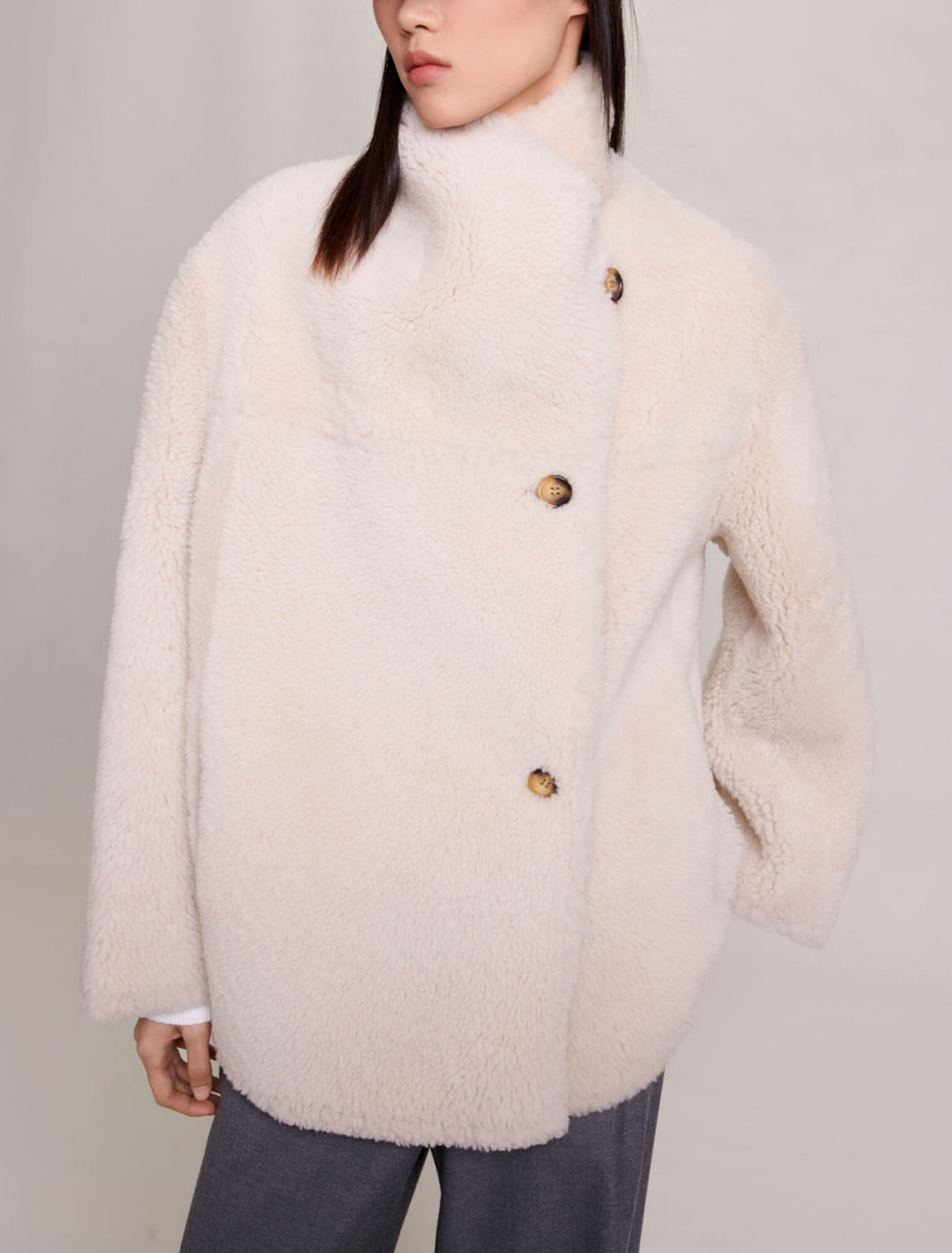 Manteau court réversible