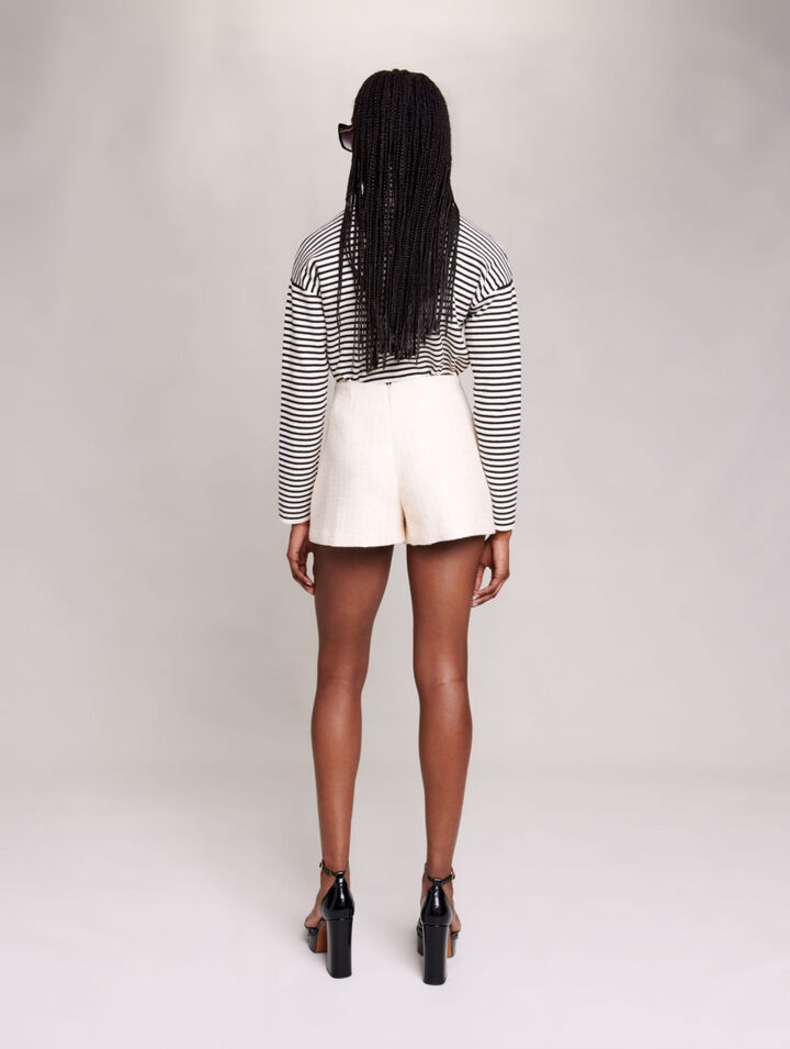 Short évasé en tweed