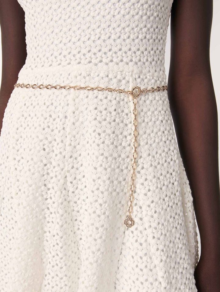 Robe courte en crochet