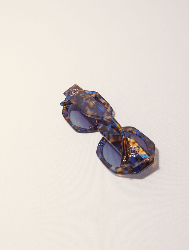 Lunettes rondes en acétate écaille