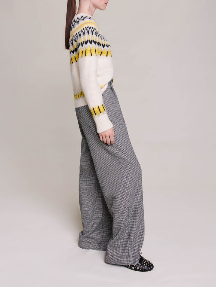 Pull en laine jacquard