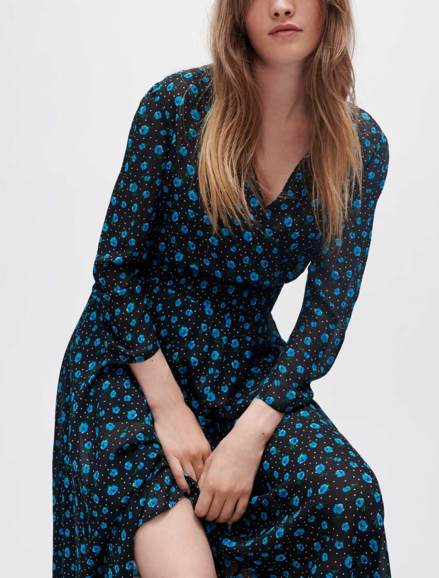 Robe en mousseline imprimée Léopard