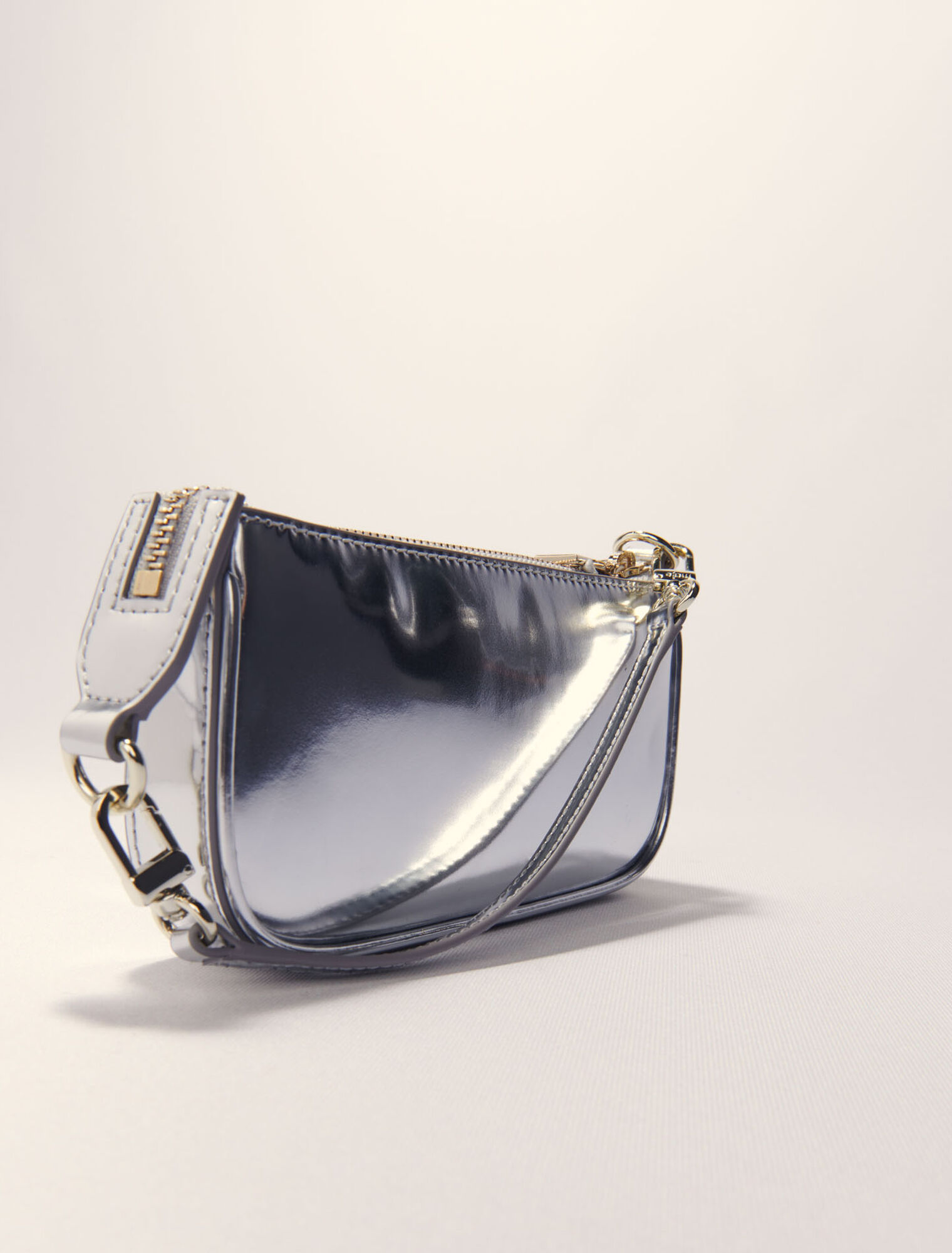 Pochette en cuir miroir