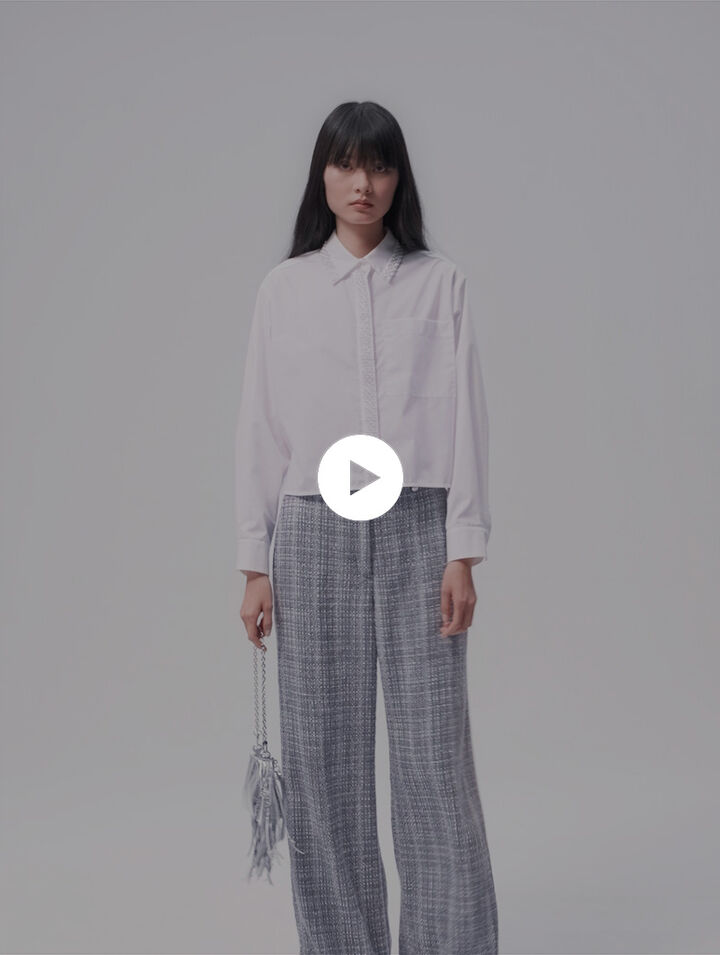Pantalon en tweed