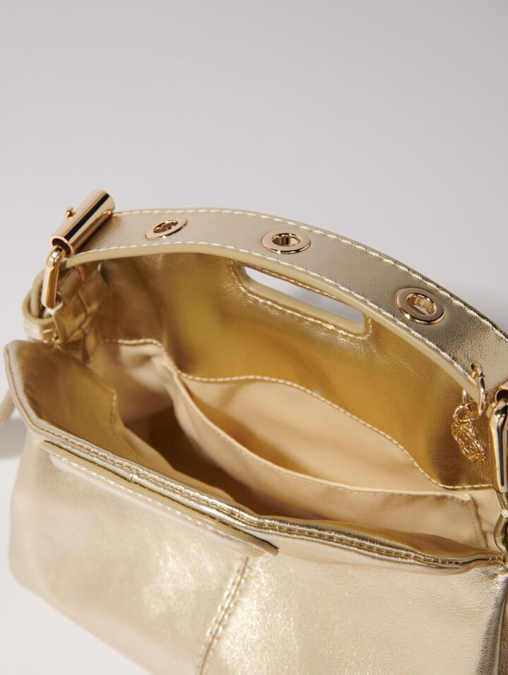 Sac Miss M Mini en cuir métal