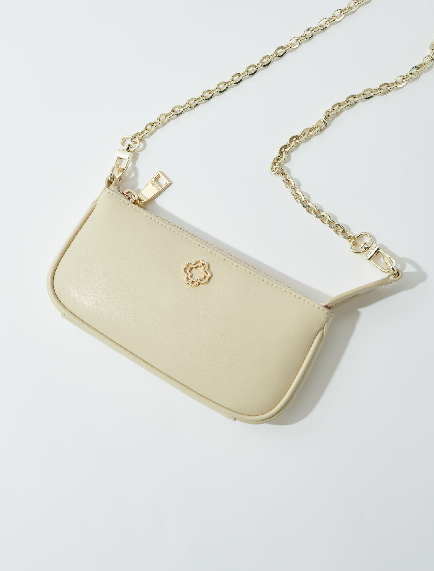 Pochette en cuir lisse