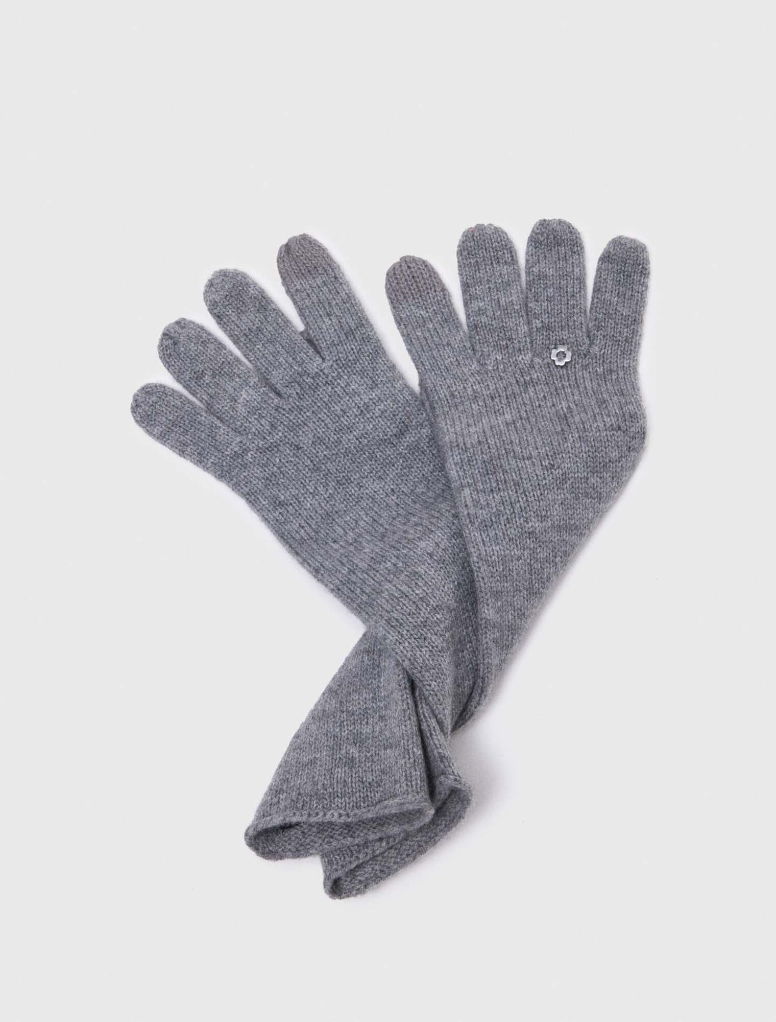 Gants longs en laine et cachemire