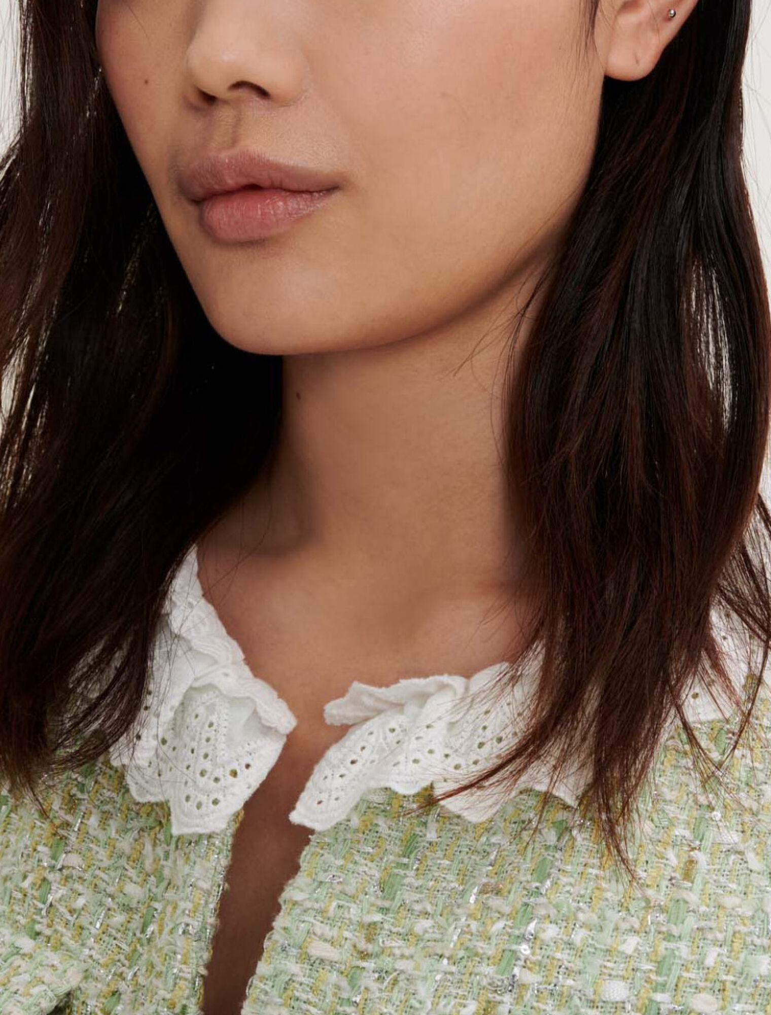 Veste en tweed avec brillance